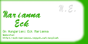 marianna eck business card
